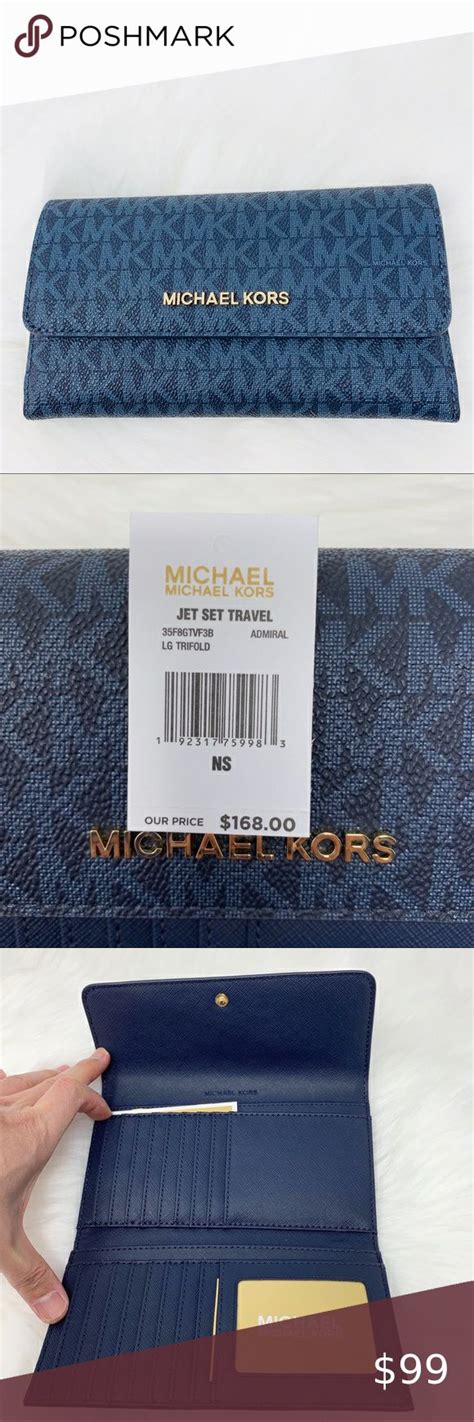 michael kors admiral blue wallet